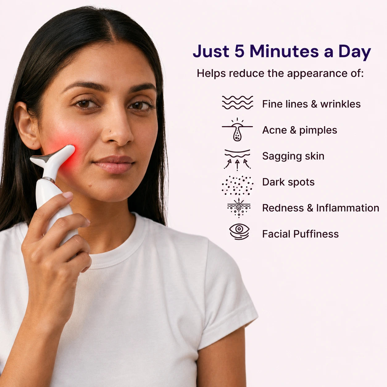 AURÉL 3-in-1 LED Facial Sculptor - device close-up view