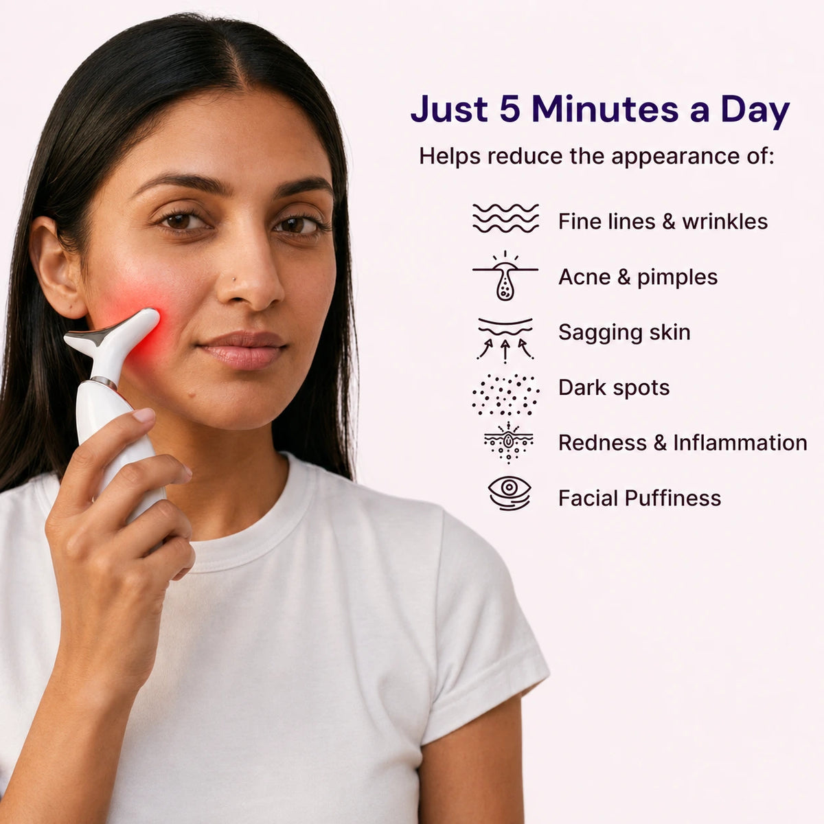 AURÉL 3-in-1 LED Facial Sculptor - device close-up view